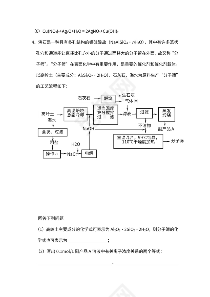 化工生产流程图