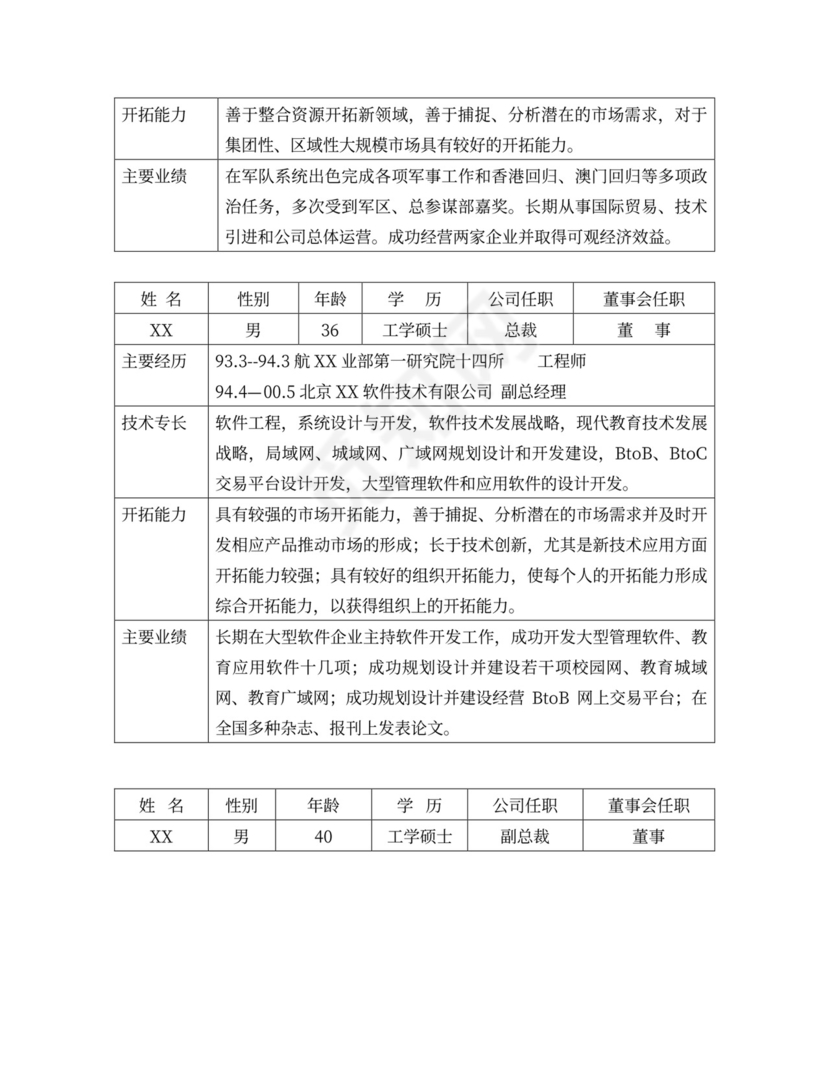 互联网商业计划书范本