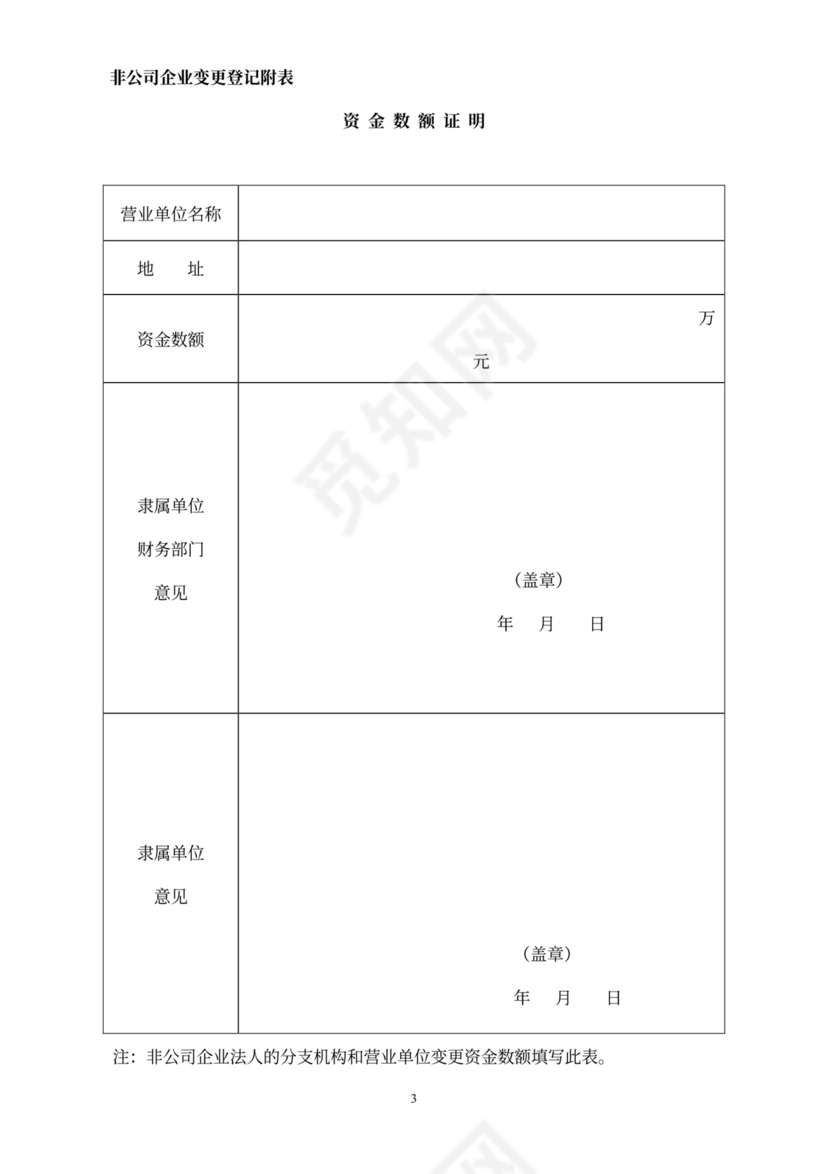非公司企业法人变更登记申请书