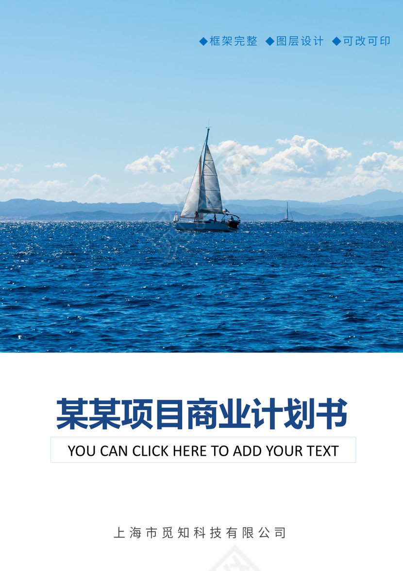 公司商业项目计划书模板