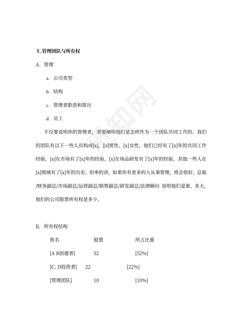 商业计划书总结篇