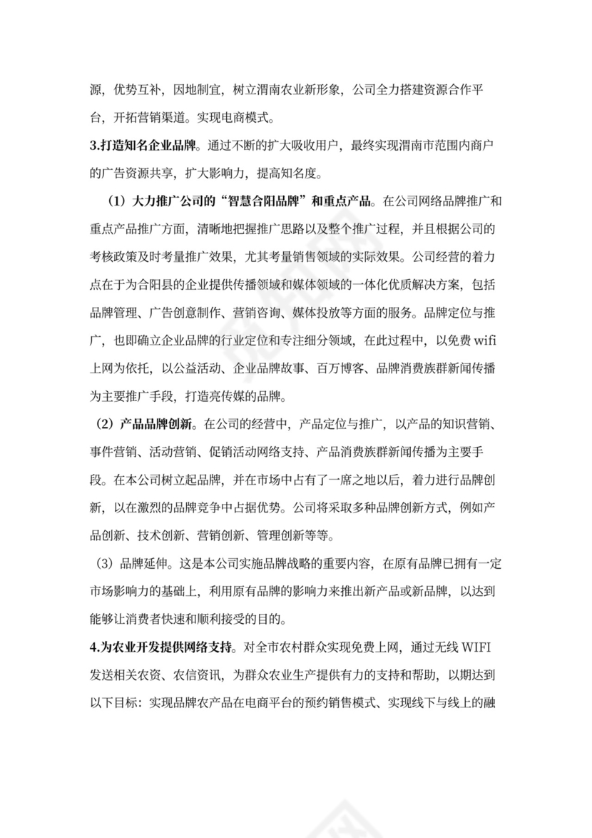 企业形象策划报告及经营方案