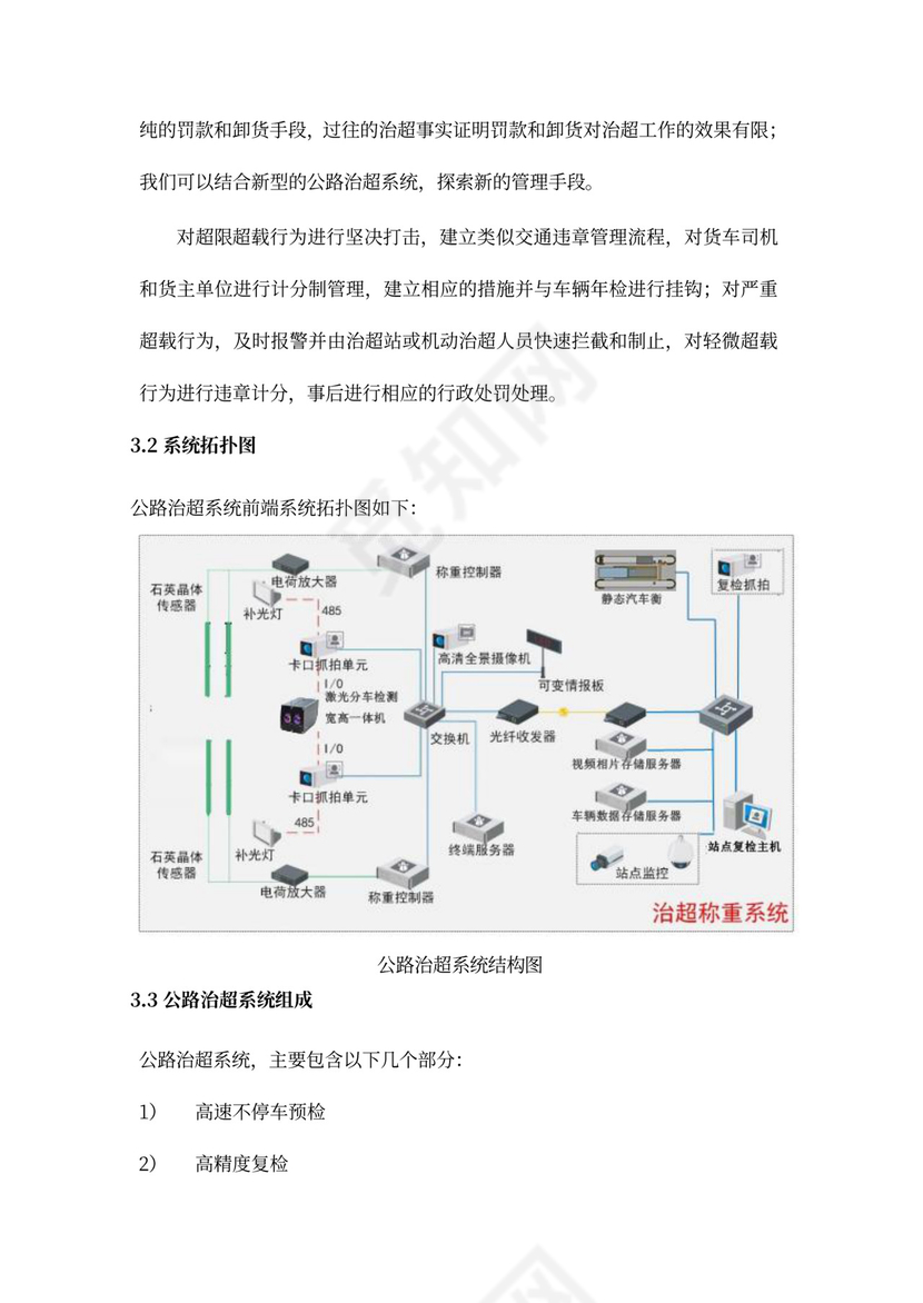 高速公路治超方案