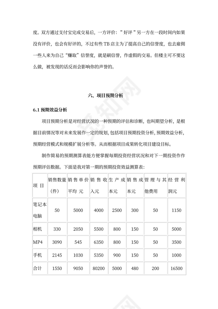 电子商务策划书