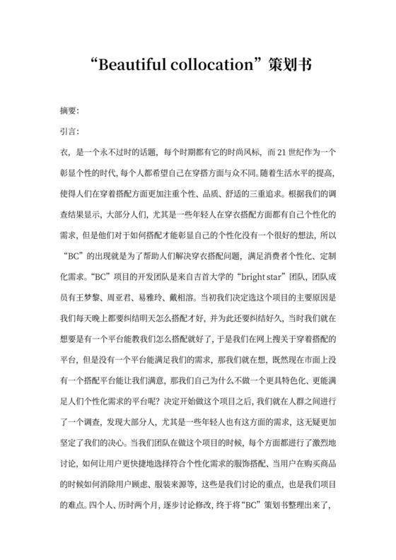 电子商务策划书新