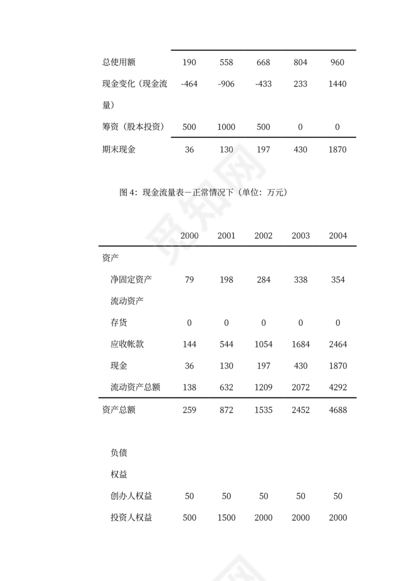 网络软件项目商业计划书