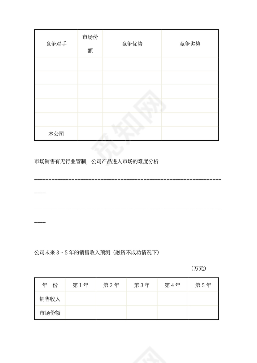 光伏发电站商业计划书