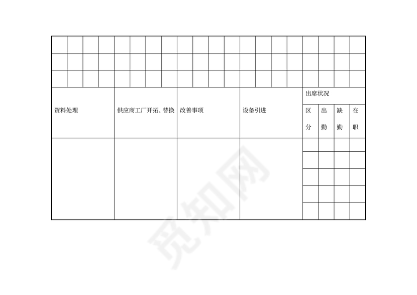 材料部月报表模板