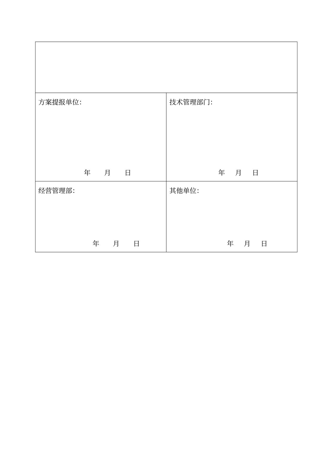 公司月度技改项目技术方案