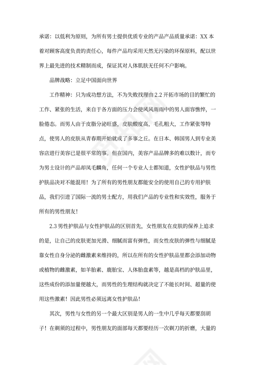 公司商业企划书