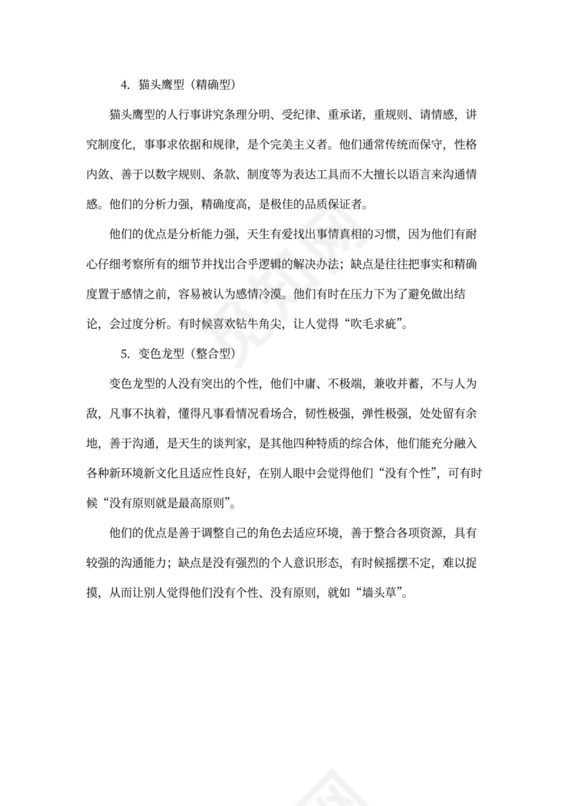 (完整版)PDP职业性格测试