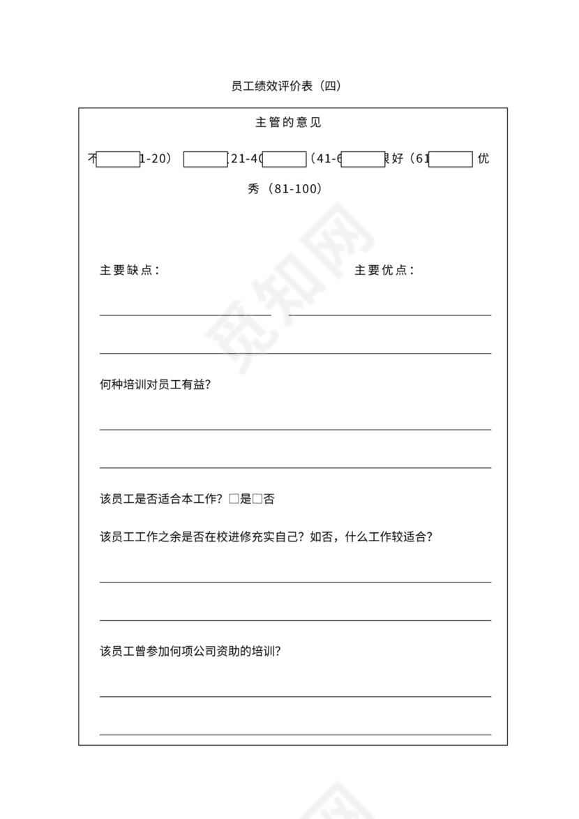 人事管理职位说明书与绩效考核范本