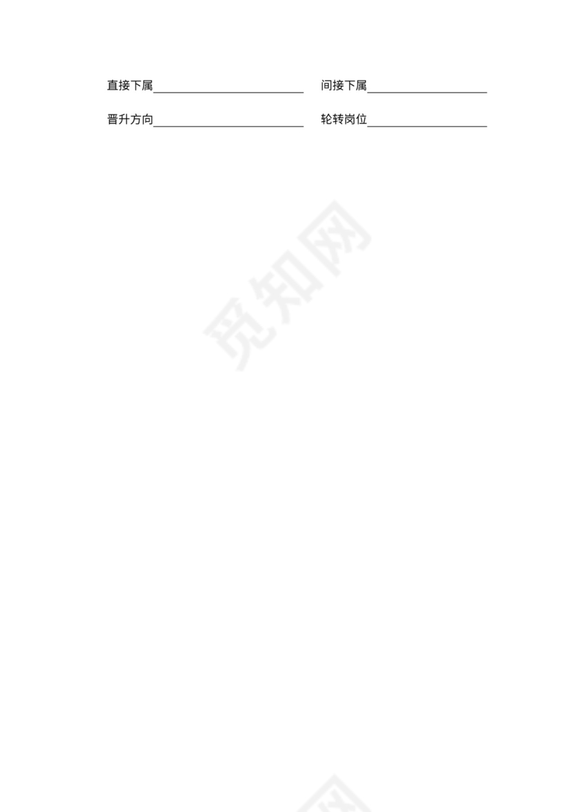 人事管理职位说明书与绩效考核范本