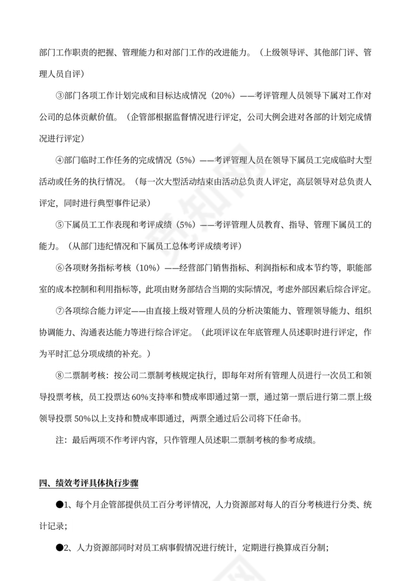 绩效考核方案范文