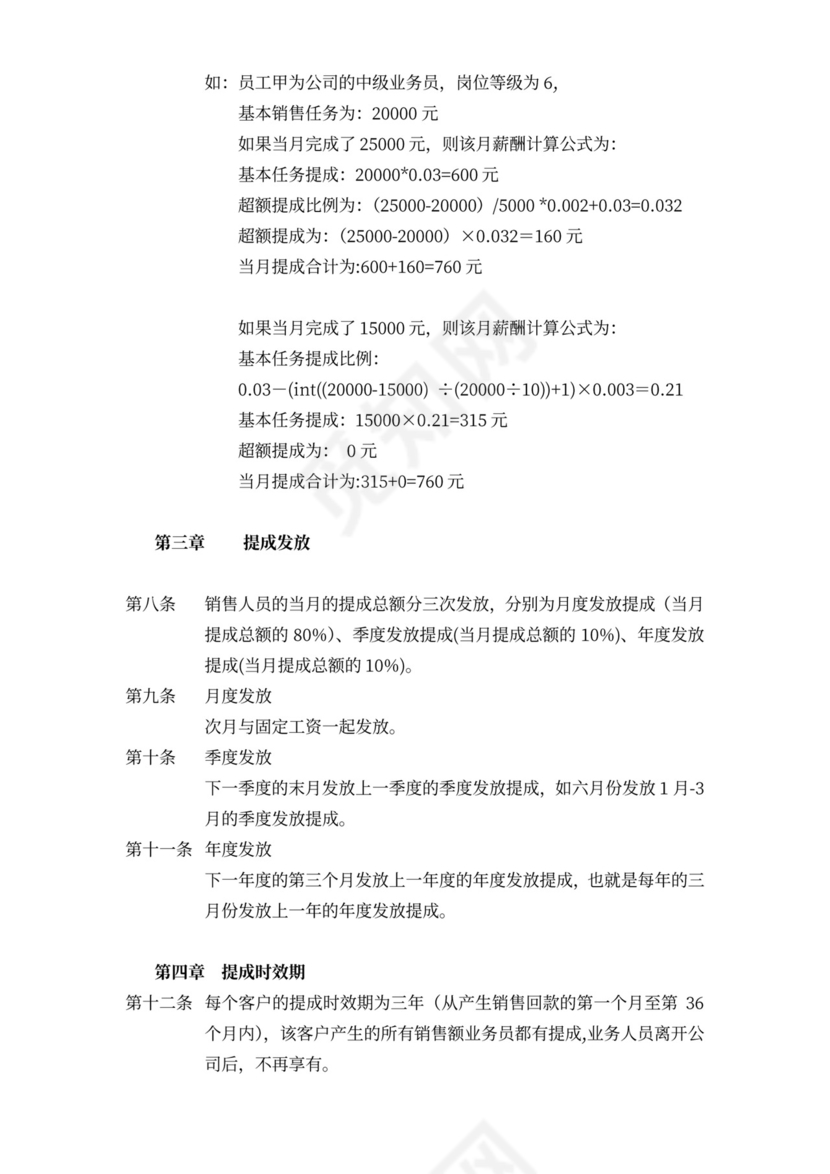 薪酬与绩效考核管理办法(销售人员)