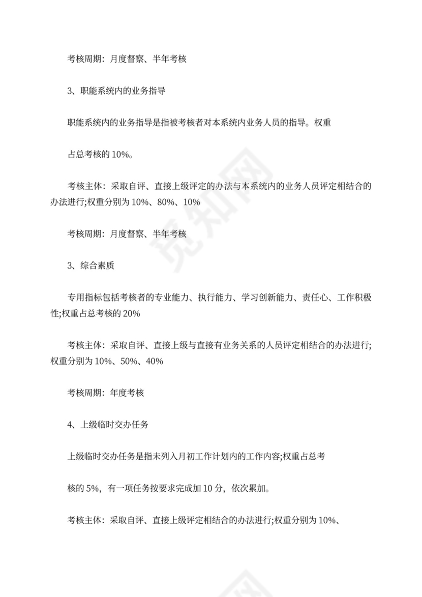 公司绩效考核管理方案样本经典管理方案