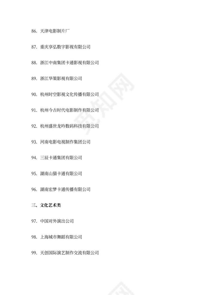 国家文化出口重点企业目录