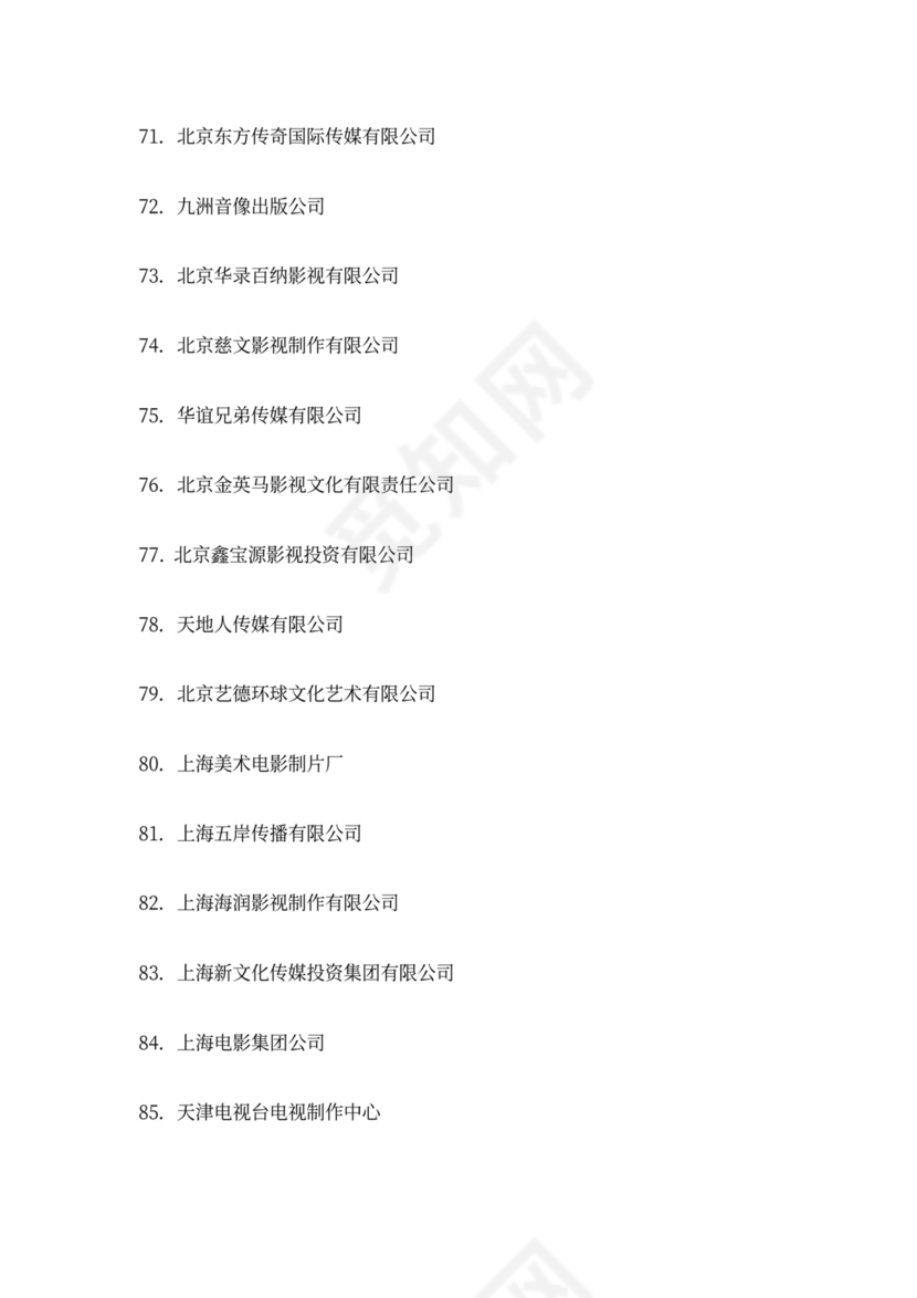 国家文化出口重点企业目录