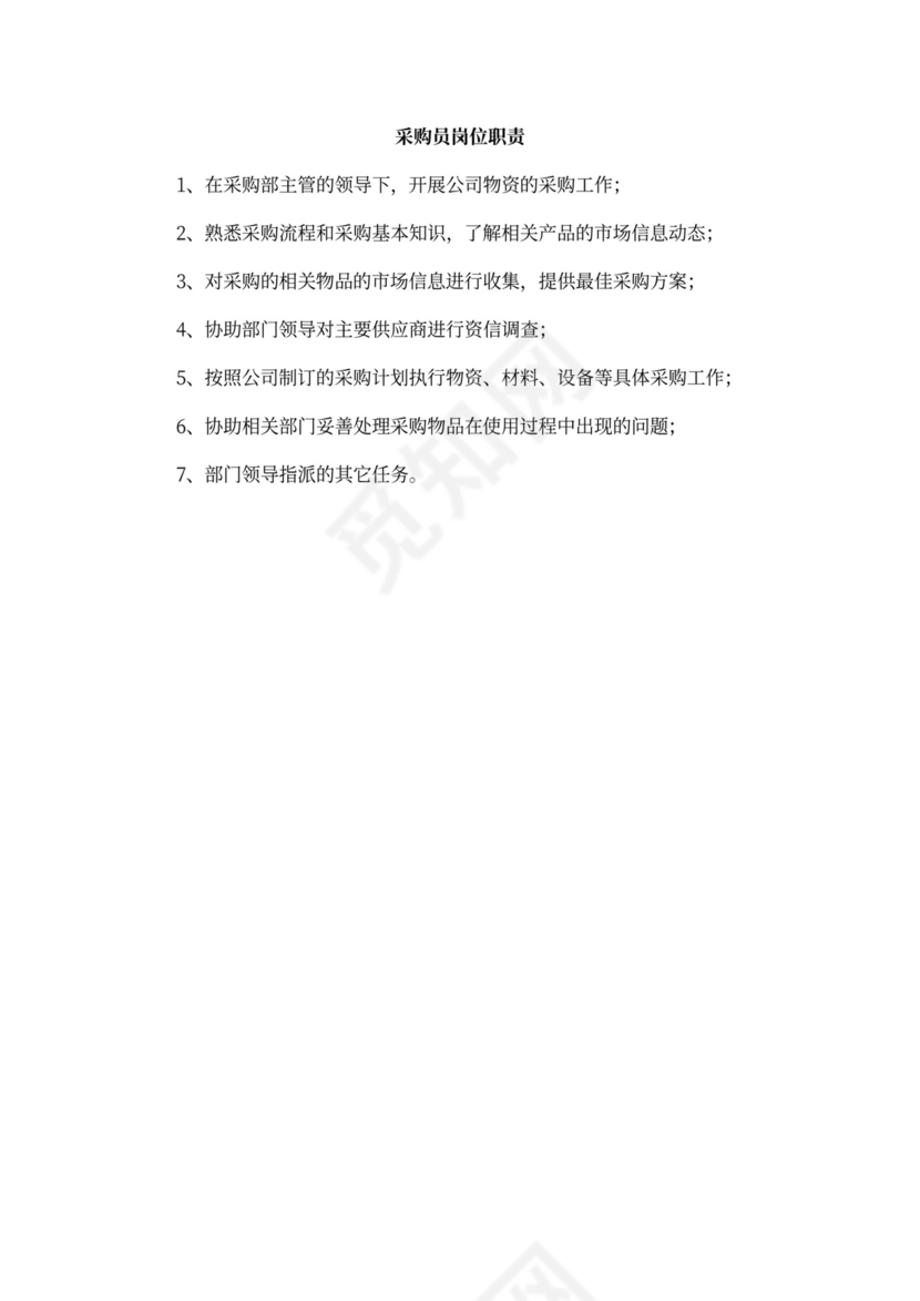 公司各部门职责及岗位职责Word文档