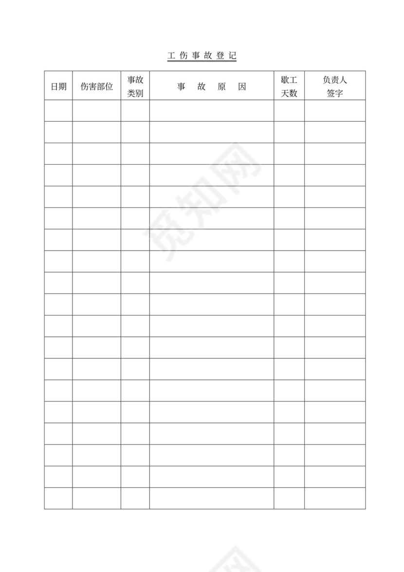 企业职工安全教育培训档案