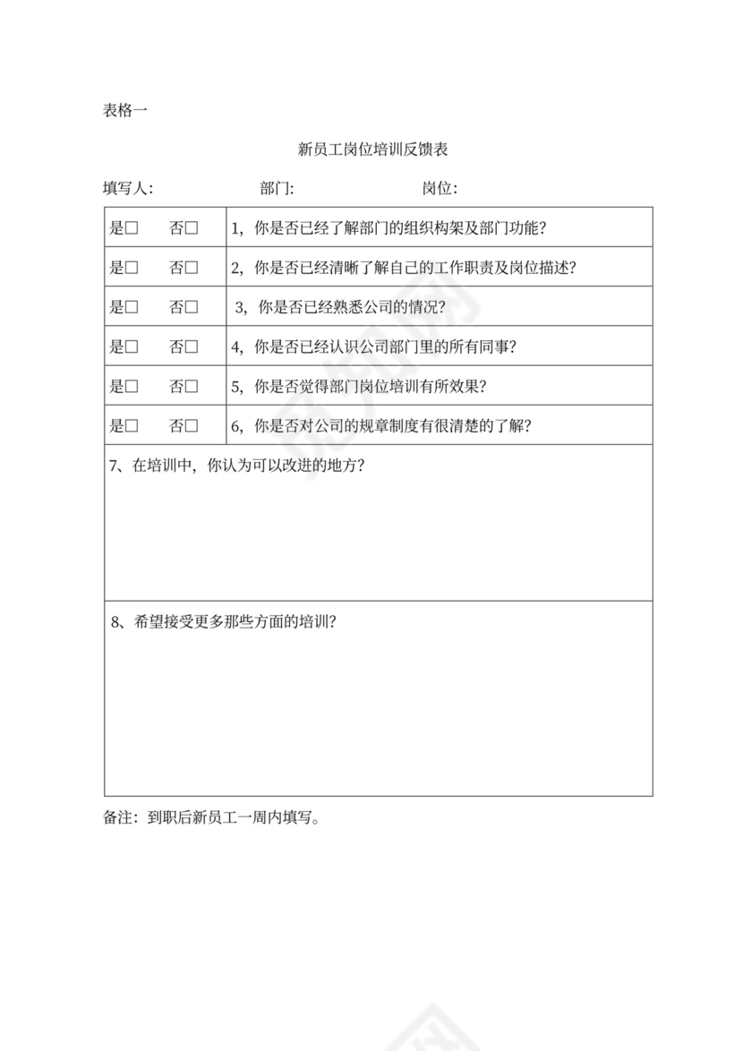 新员工入职培训的内容及其流程