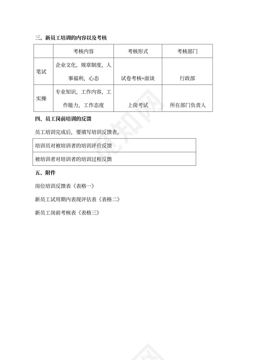 新员工入职培训的内容及其流程
