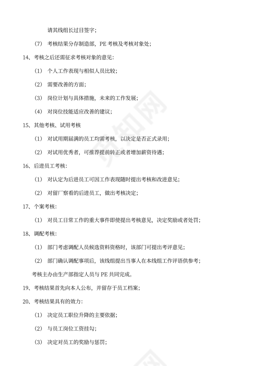 简约工厂员工管理规章制度Word模版