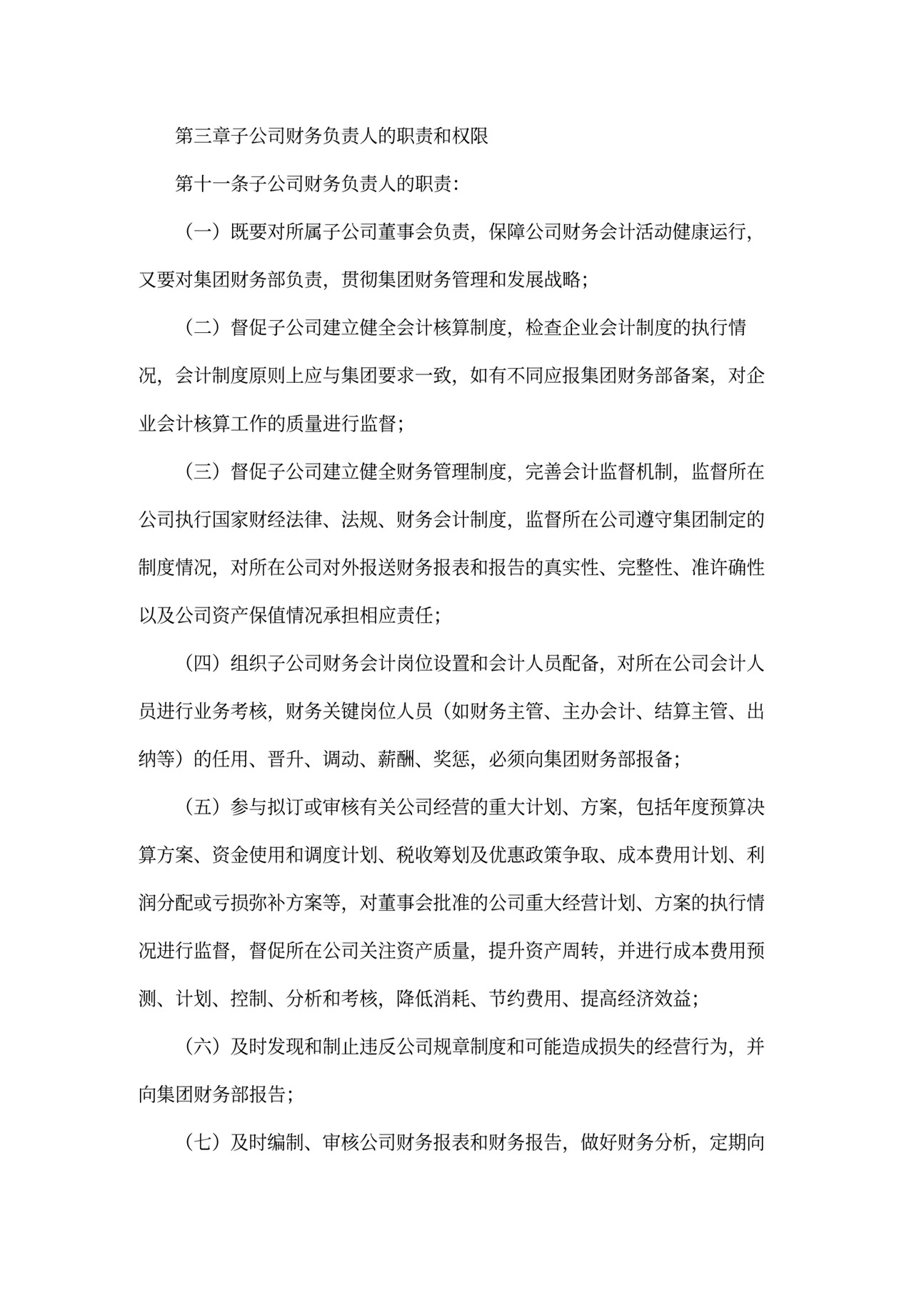 集团公司财务人员管理办法(全)