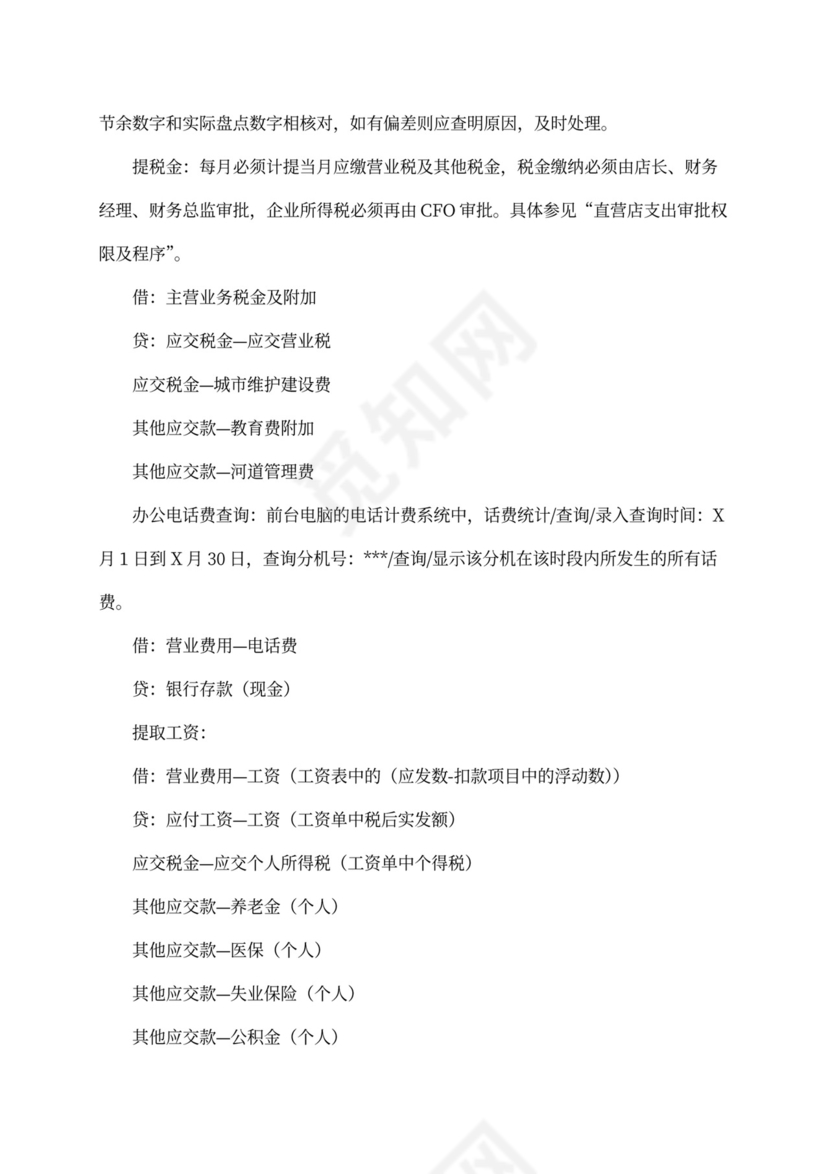 XX酒店财务管理手册