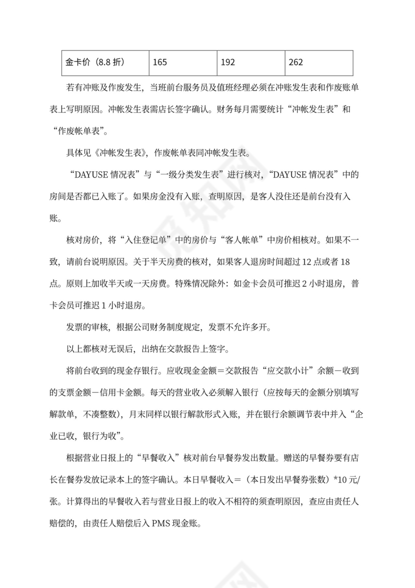 XX酒店财务管理手册