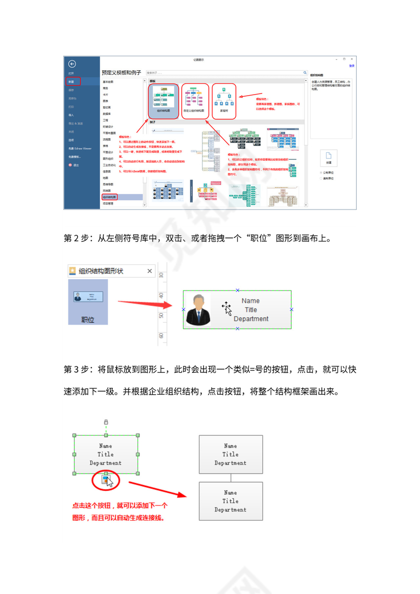 人员组织架构图怎么做