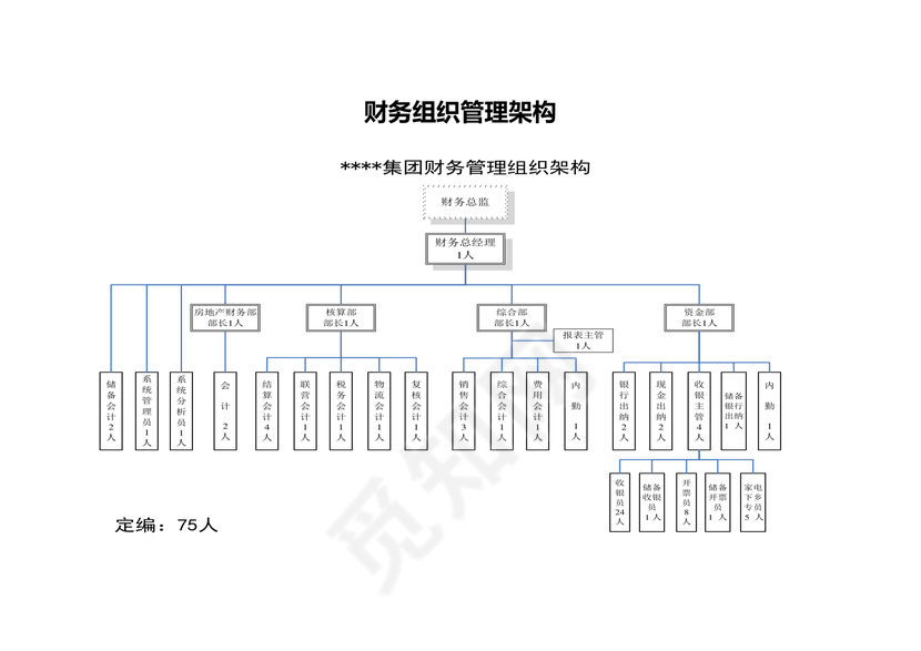 财务组织管理架构