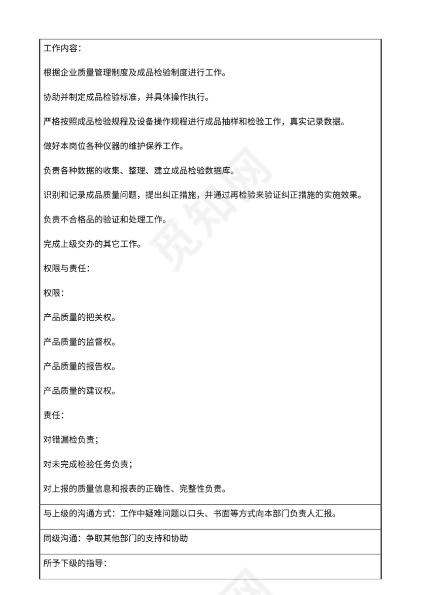 公司部门职责岗位职责大全Word文档