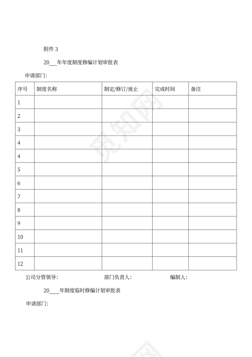 公司制度管理办法