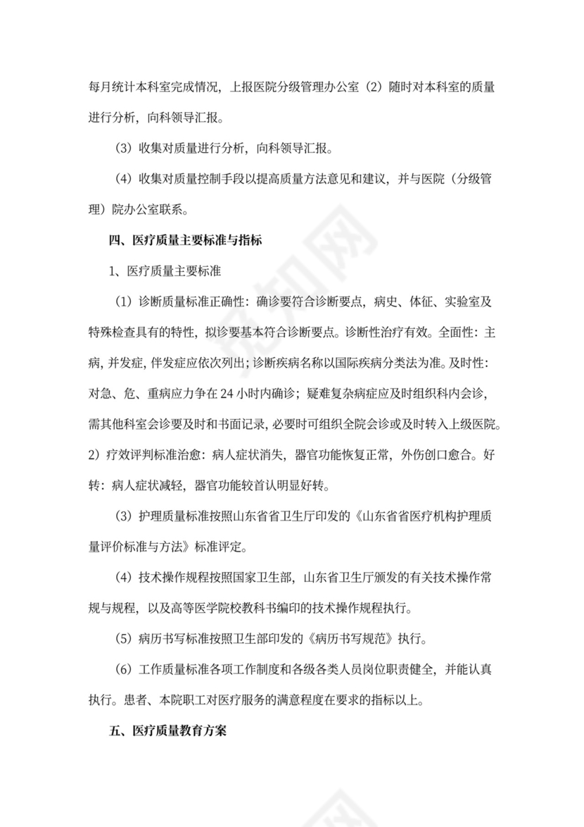 医疗质量管理规章制度