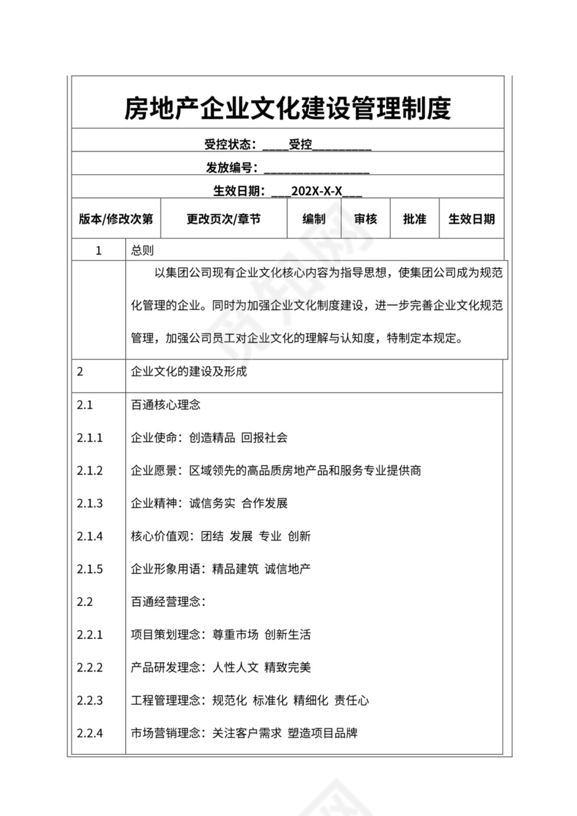 房地产企业文化建设管理制度