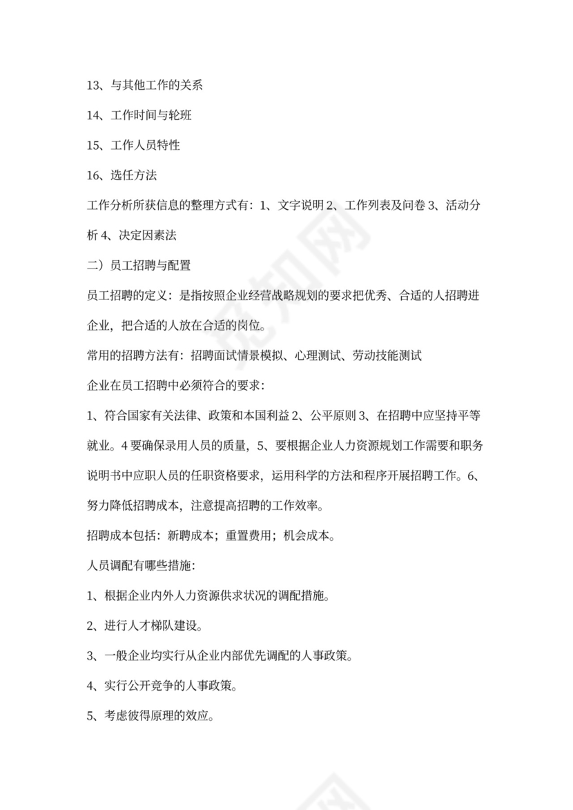 人力资源管理六大模块体系详解