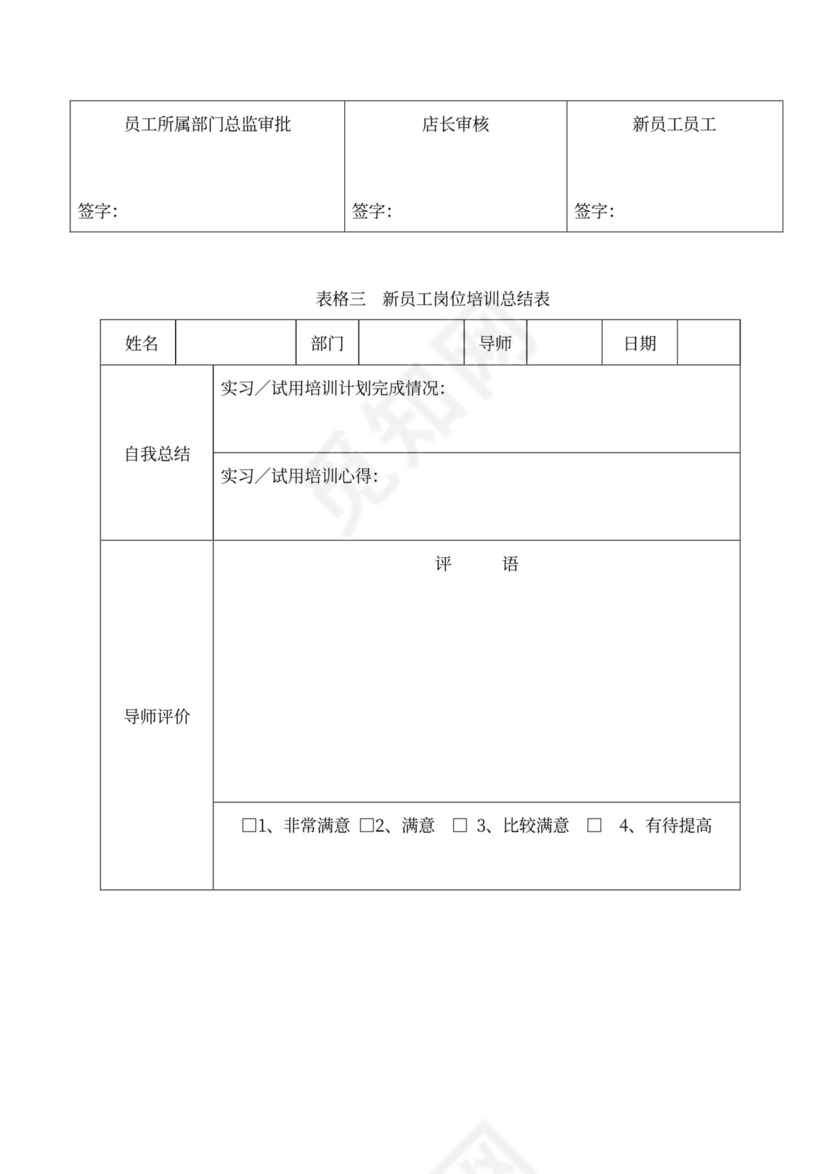 新员工入职培训流程Word文档