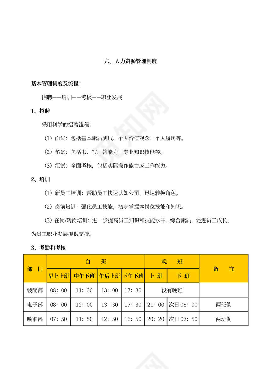新员工入职培训手册