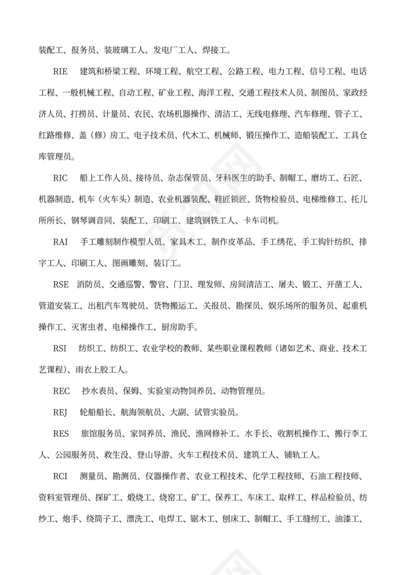 职业适应性测试