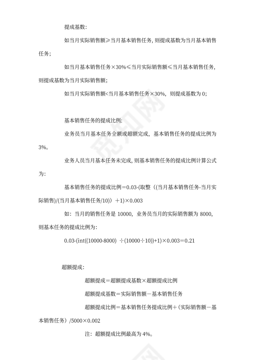 销售人员薪酬与绩效考核管理办法word