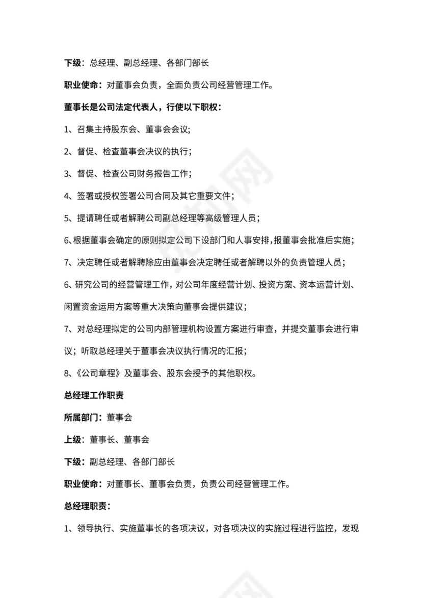 董事会监事会高管职责