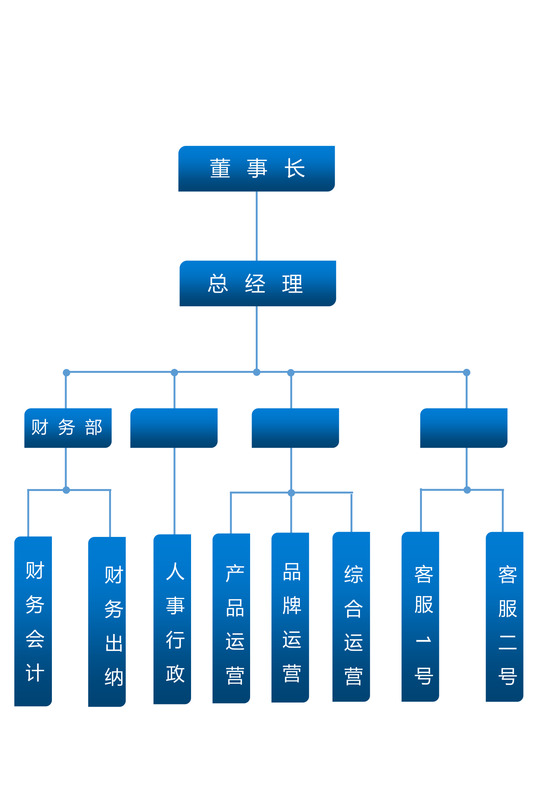 公司结构组织架构图模板Word