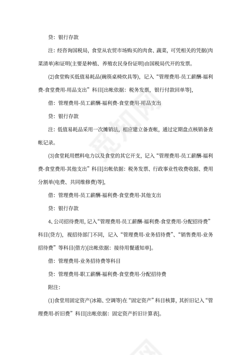 公司食堂的财务管理办法