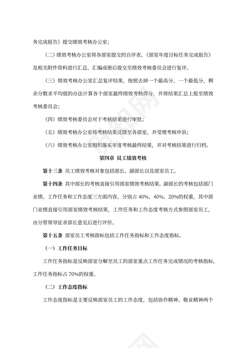 员工绩效考核办法