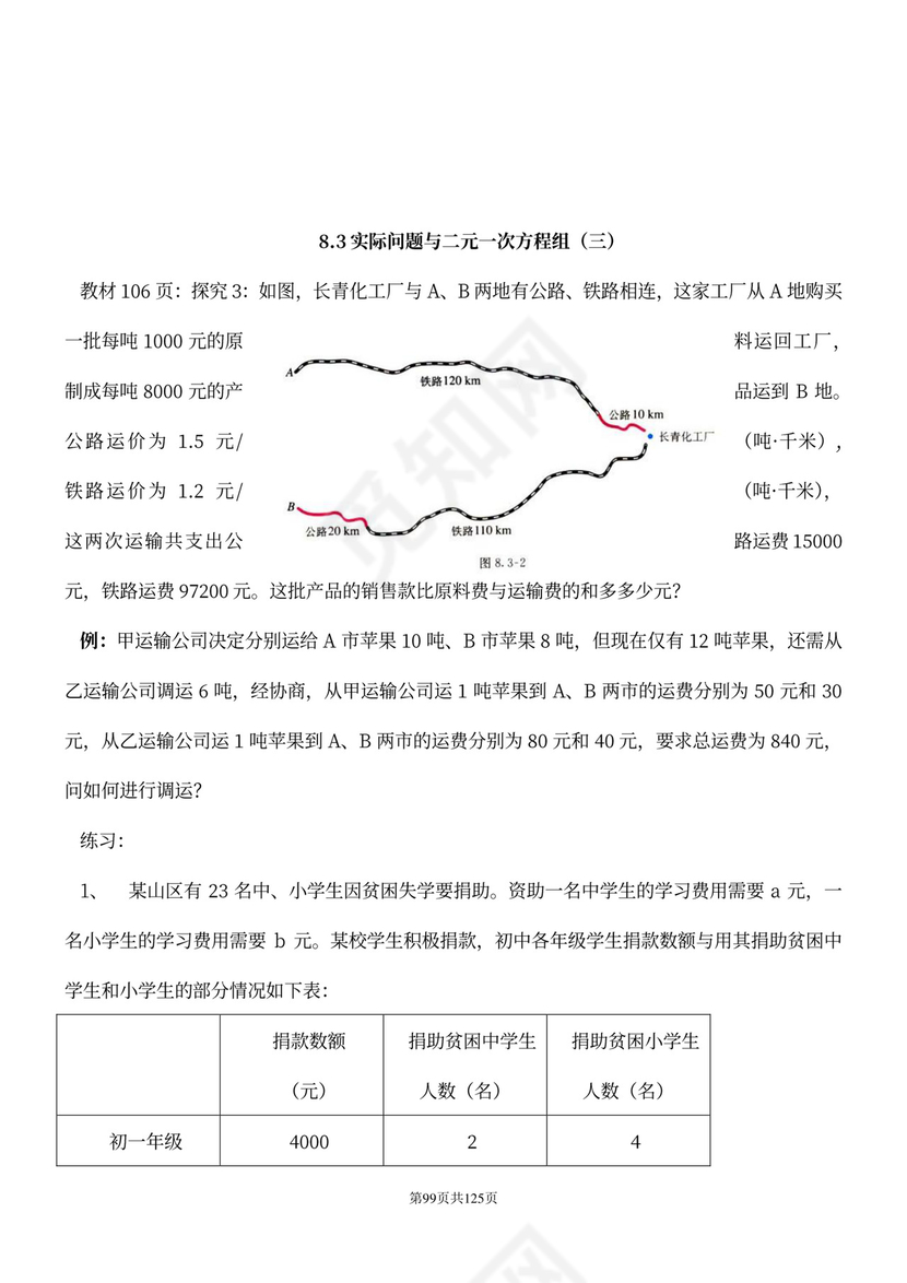 人教版七年级下册数学教案全册
