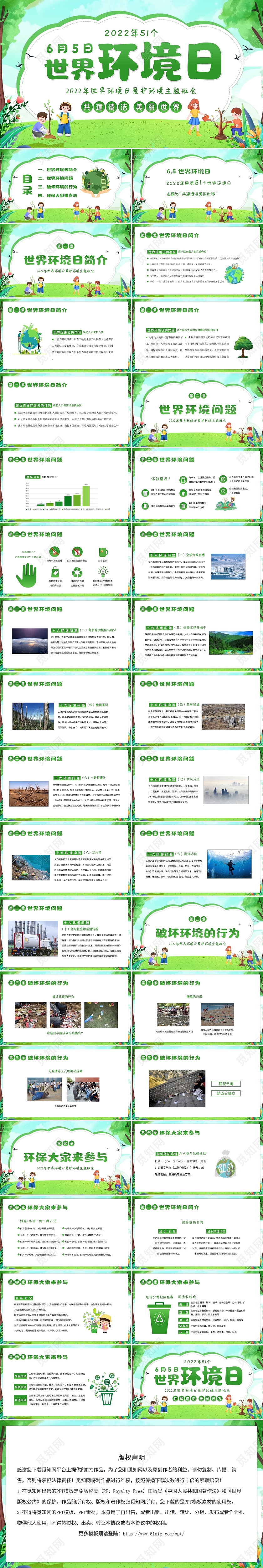 2022年世界环境日主题班会保护环境爱护地球PPT课件