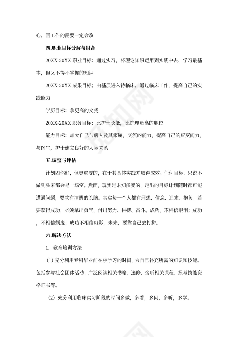 医学生职业规划范文