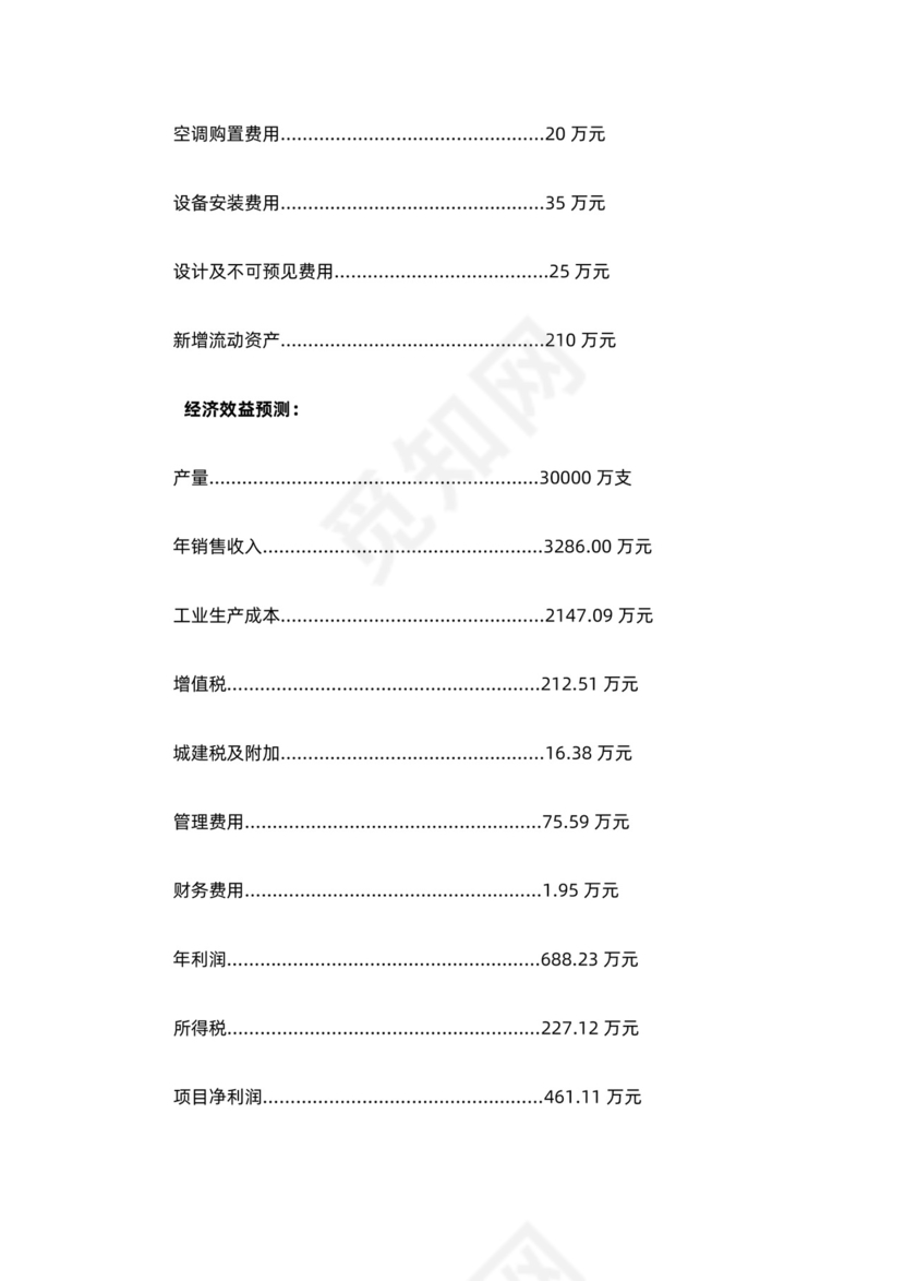 制药公司商业计划书