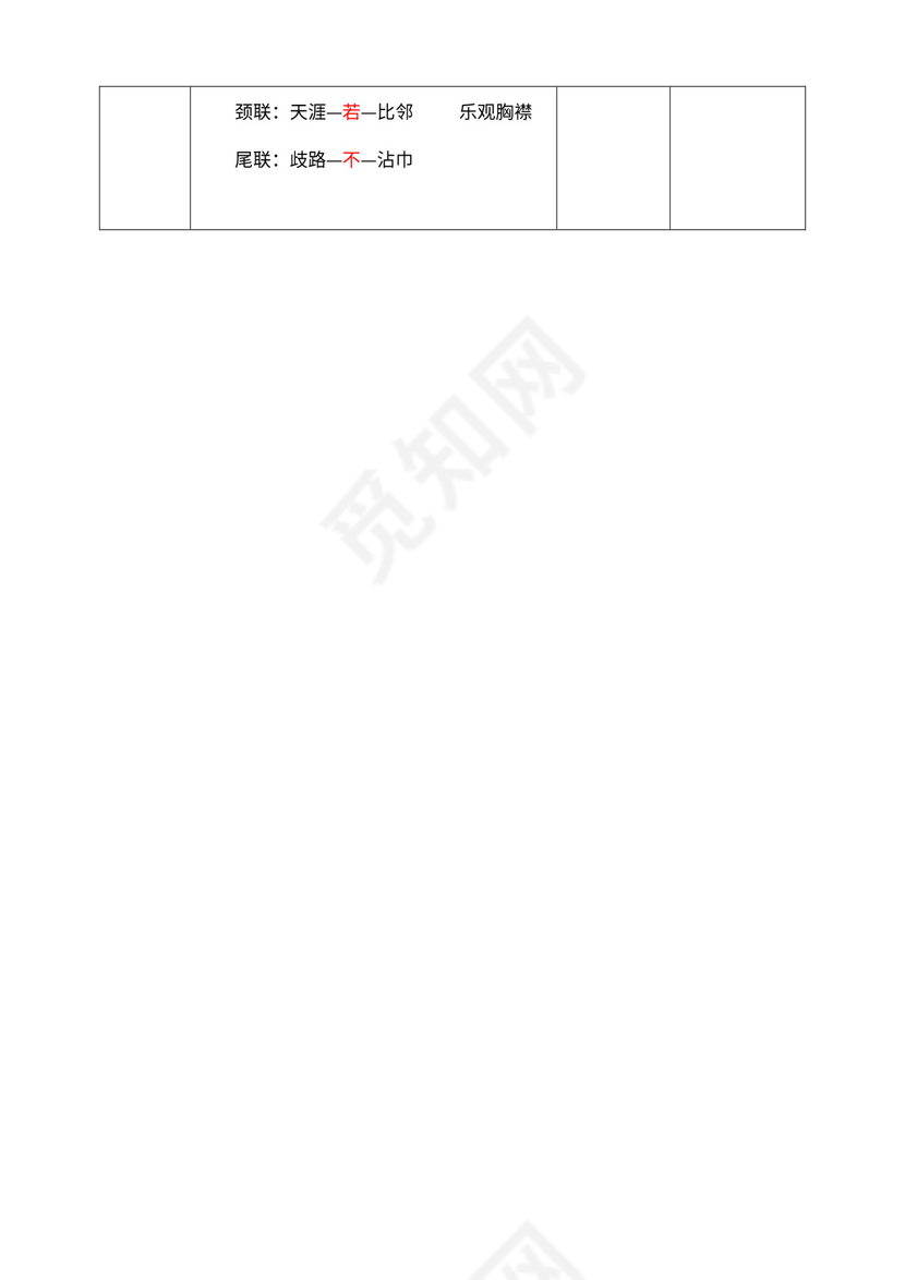 《送杜少府之任蜀州》教材教案